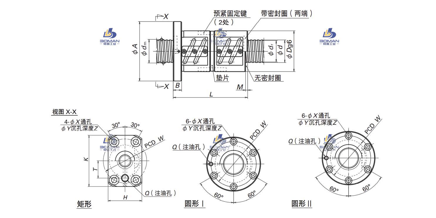 DFT1605-2.5-LPFT滚珠丝杠