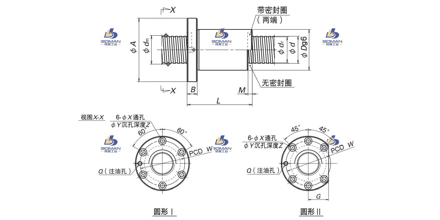 ZFD3210-6-NSK MSFD滚珠丝杠
