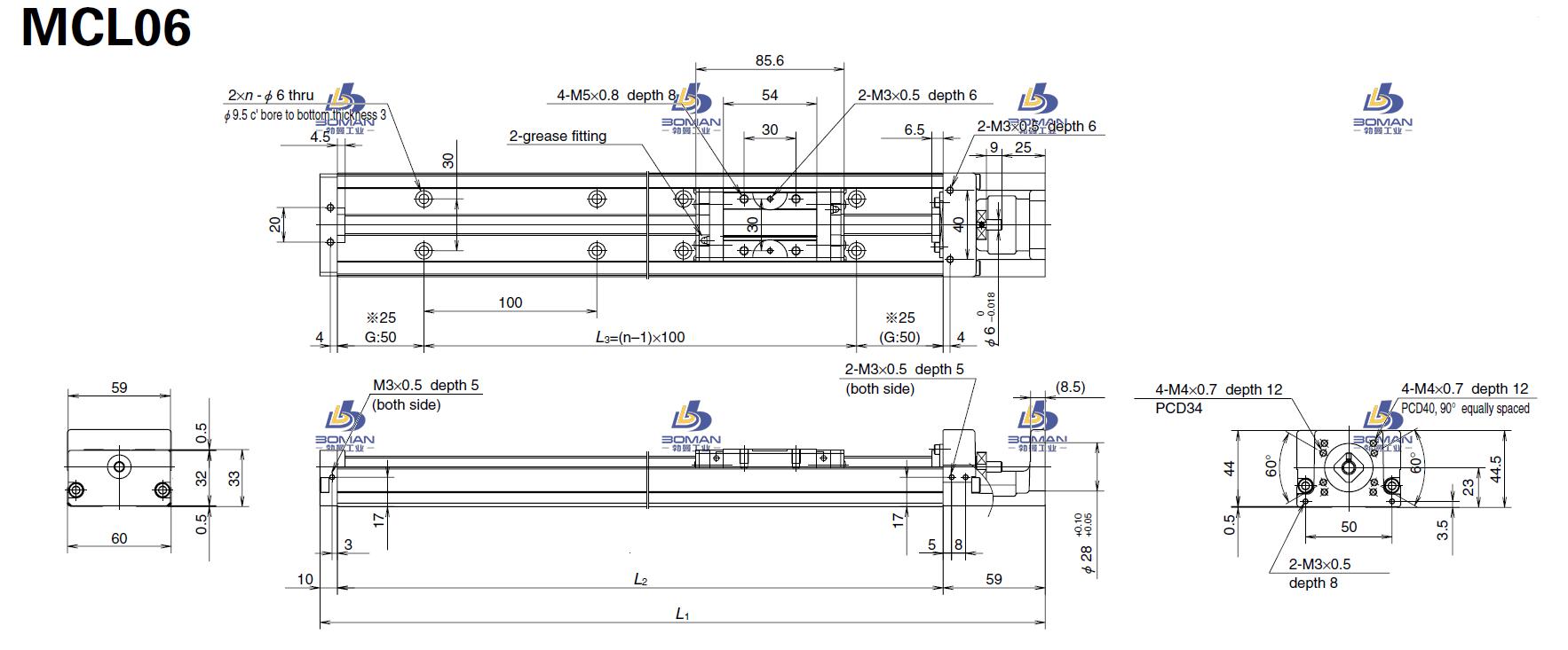 MCL06050H20K-MCM直线模组