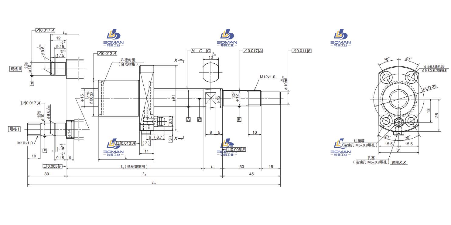 PSS1505N1D0361-USS滚珠丝杠