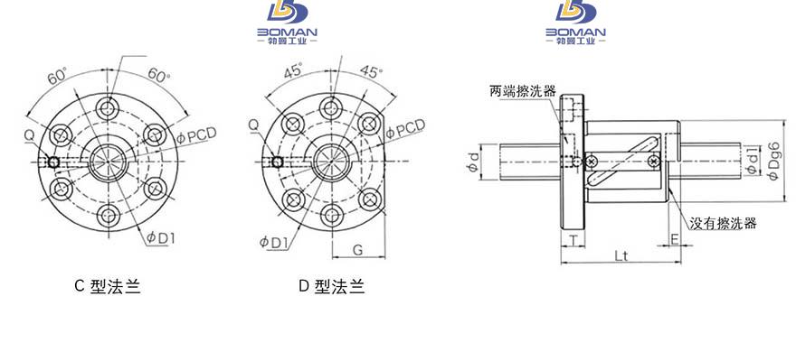 KURODA GR4512DS-CALR 黑田丝杆替换尺寸
