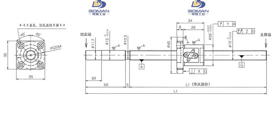 KURODA GG122FDS-AAPR-0400A 黑田丝杠螺母怎么拆卸视频