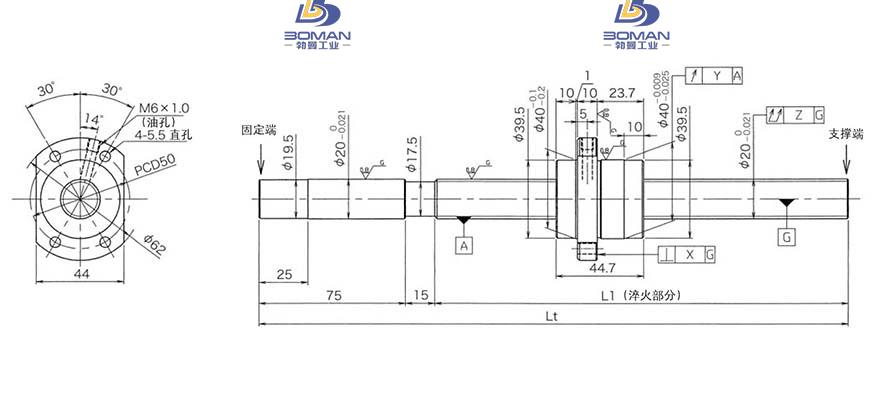 KURODA HG2040QS-HEZR-1500A kuroda精密丝杆