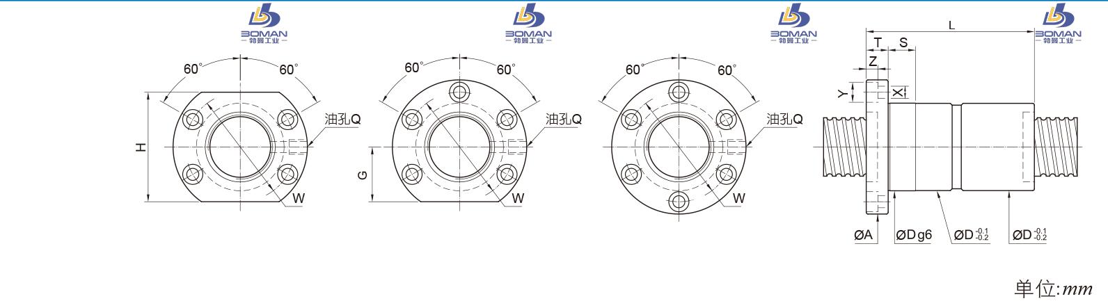 PMI FDIC4512-12 pmi丝杆型号表大全