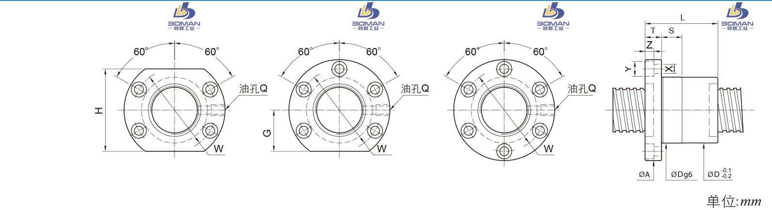 PMI FSIC3208-3 pmi丝杆是哪个国家的