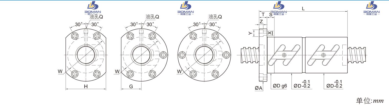 PMI FDWC3206-5 pmi丝杆牌号解读