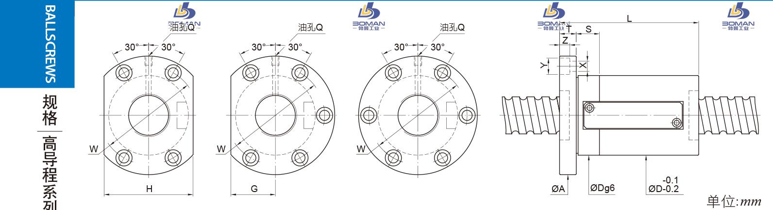 PMI FSWE4012-5 pmi左牙丝杆
