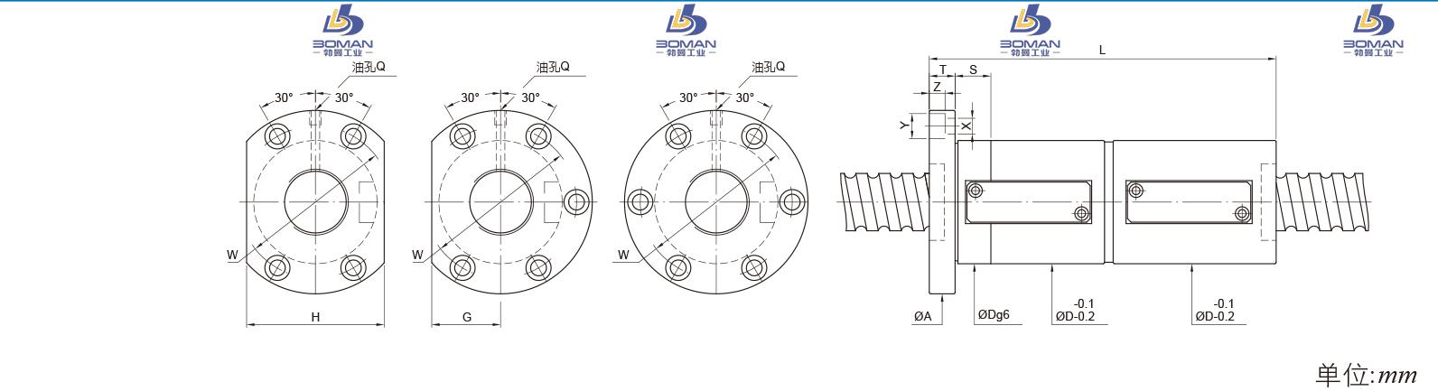 PMI FDWS3212-5 pmi丝杆选型手册