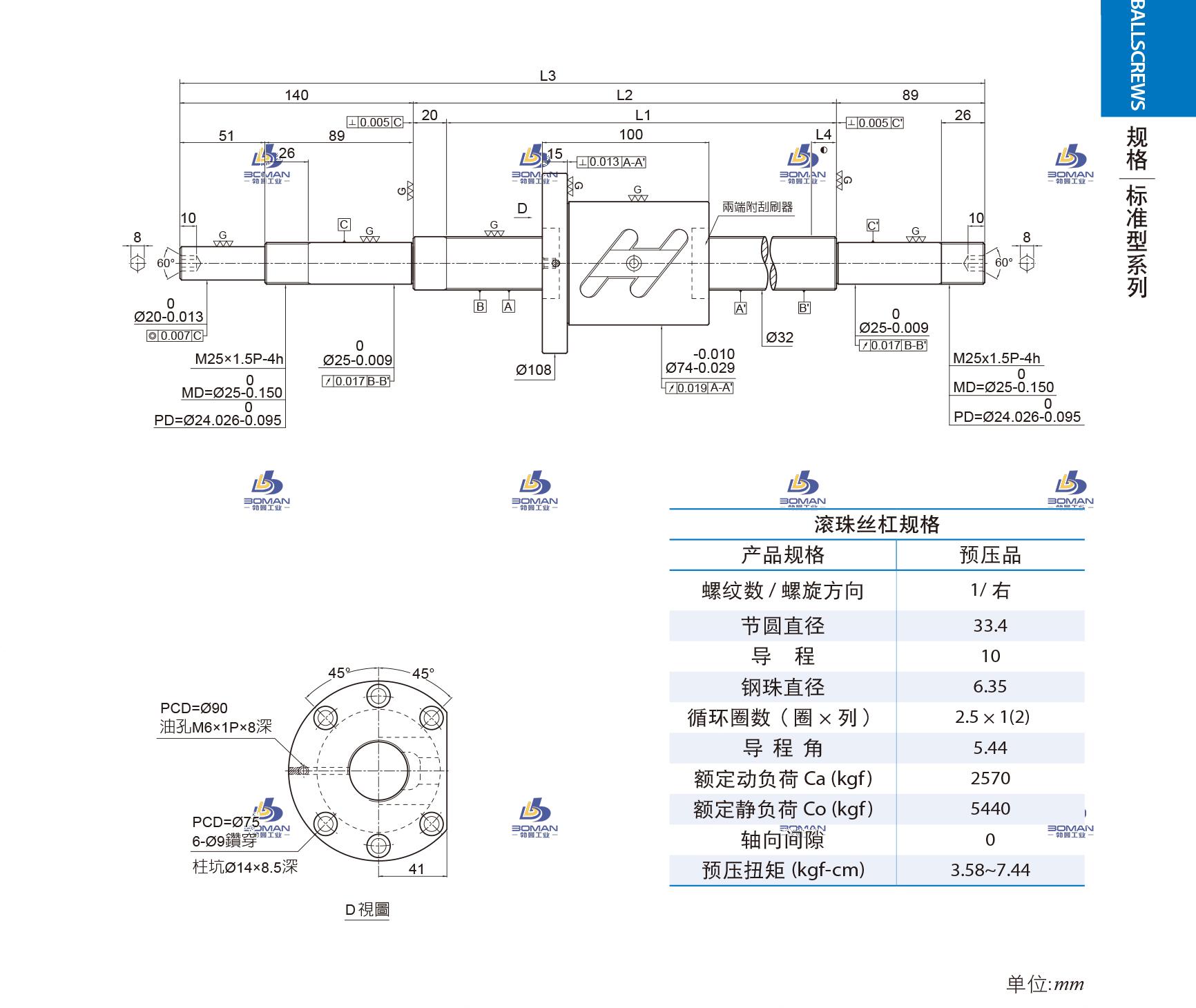 PMI 1R32-10B1-1FOWC-680-929-0.018 pmi做丝杆的厂家