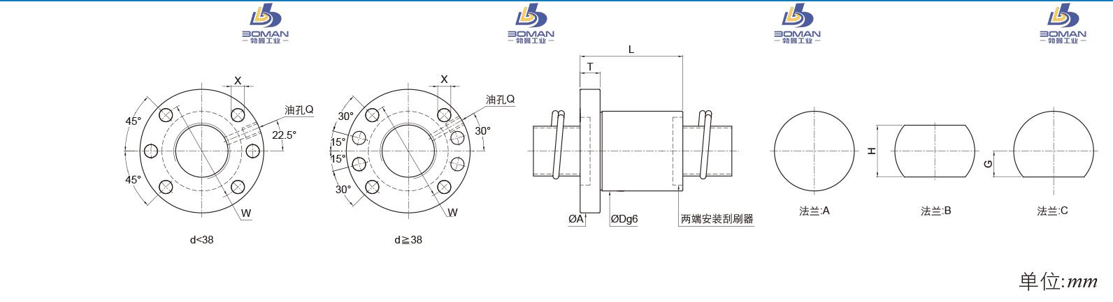 PMI FSDN2510B-4.0P pmi丝杠规格型号