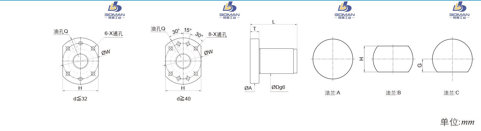 PMI FSDU3220C-3.0P pmi线规丝杆公司