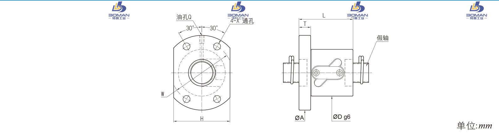 PMI FSWW2005B-2.5P 滚珠丝杠pmi