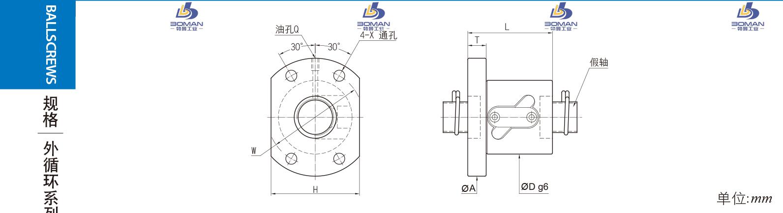 PMI FSWW3610F-3.5P pmi滚珠丝杠支撑座