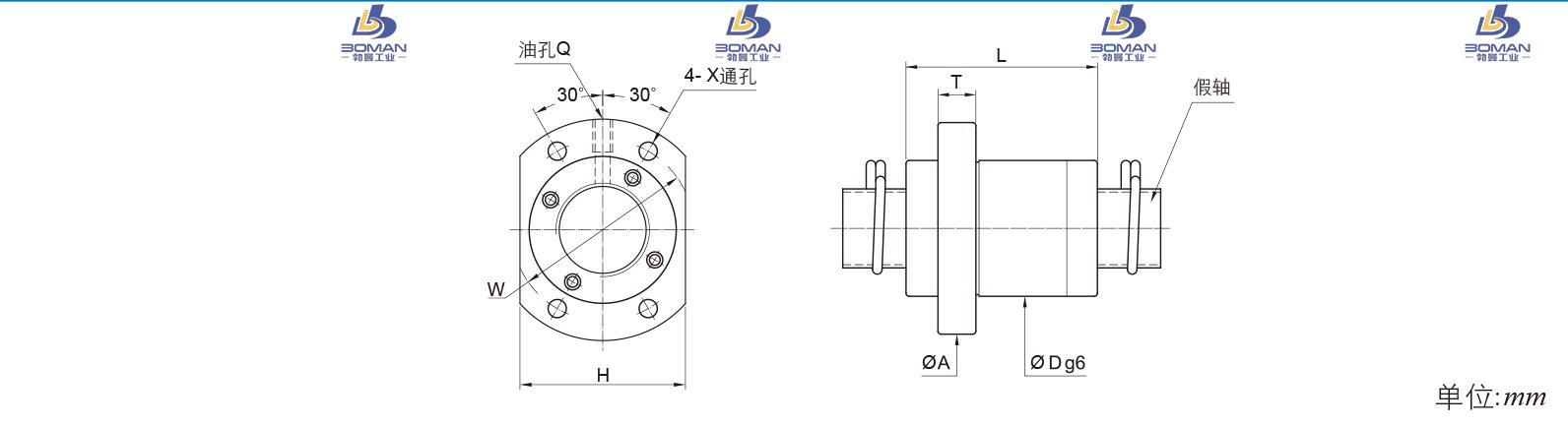 PMI FSKW4040F-3.6P PMI丝杠滚珠型号