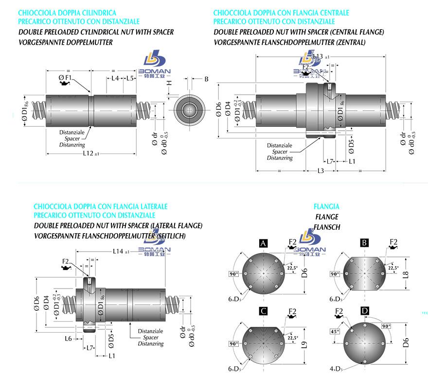UMBRA H1D160-10M6 UMBRA丝杆精度等级