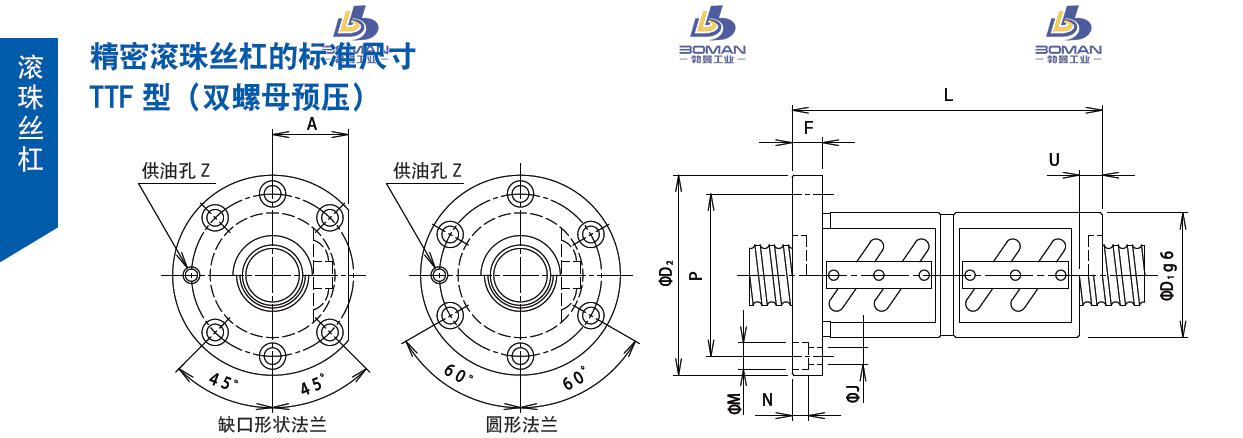 TSUBAKI 20TTFJ6 tsubaki 丝杆